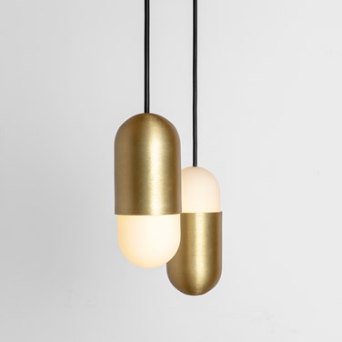 Placebo suspended in anodised champagne colour champagn 