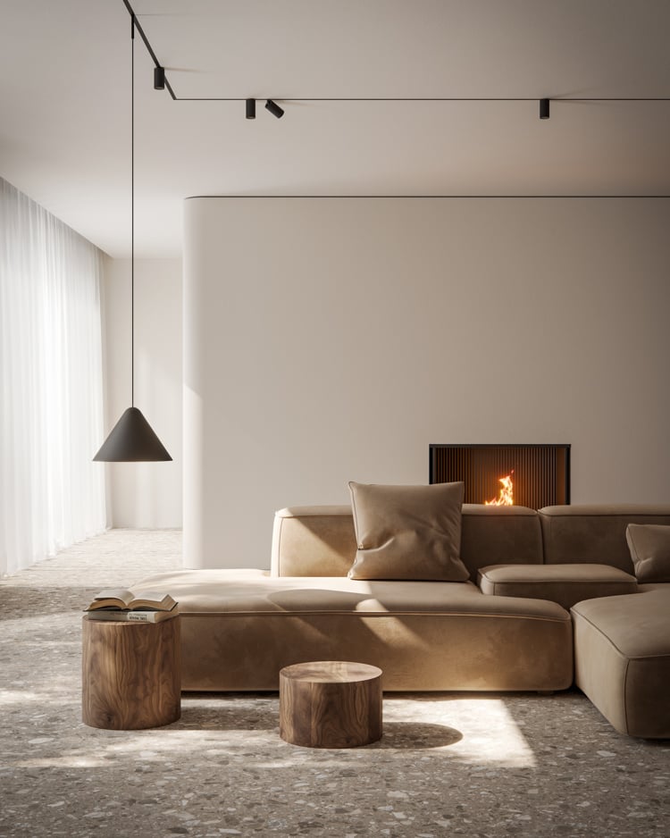 Residential living room lighting