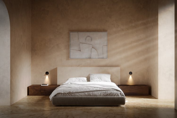 Wall lighting in bedroom