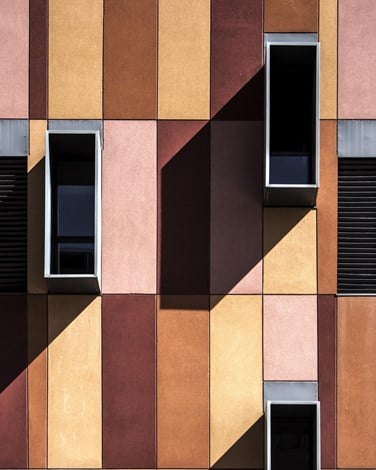 Colorful building pattern