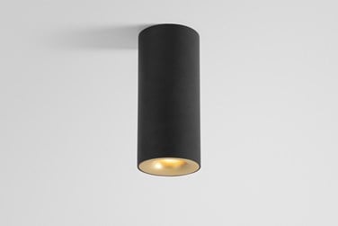 Modern surface black tube light