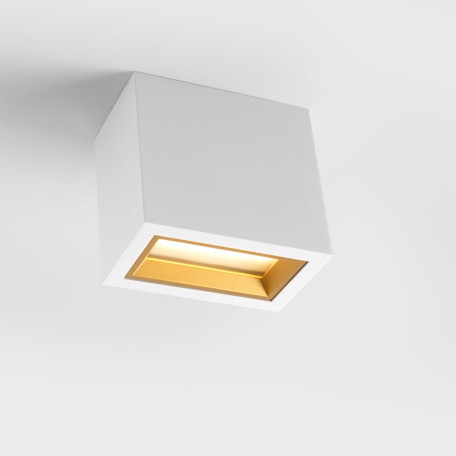 Surface-mounted square ceiling lighting