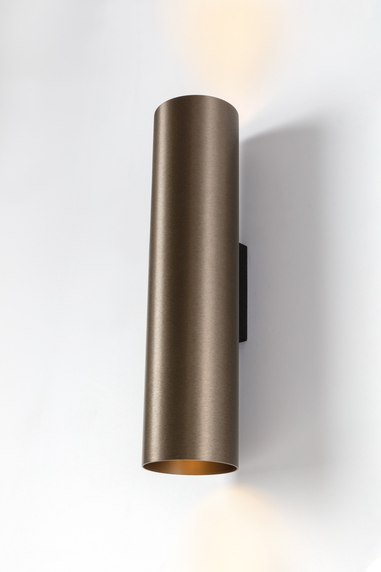Nude wall up down lighting bronze brushed anodised