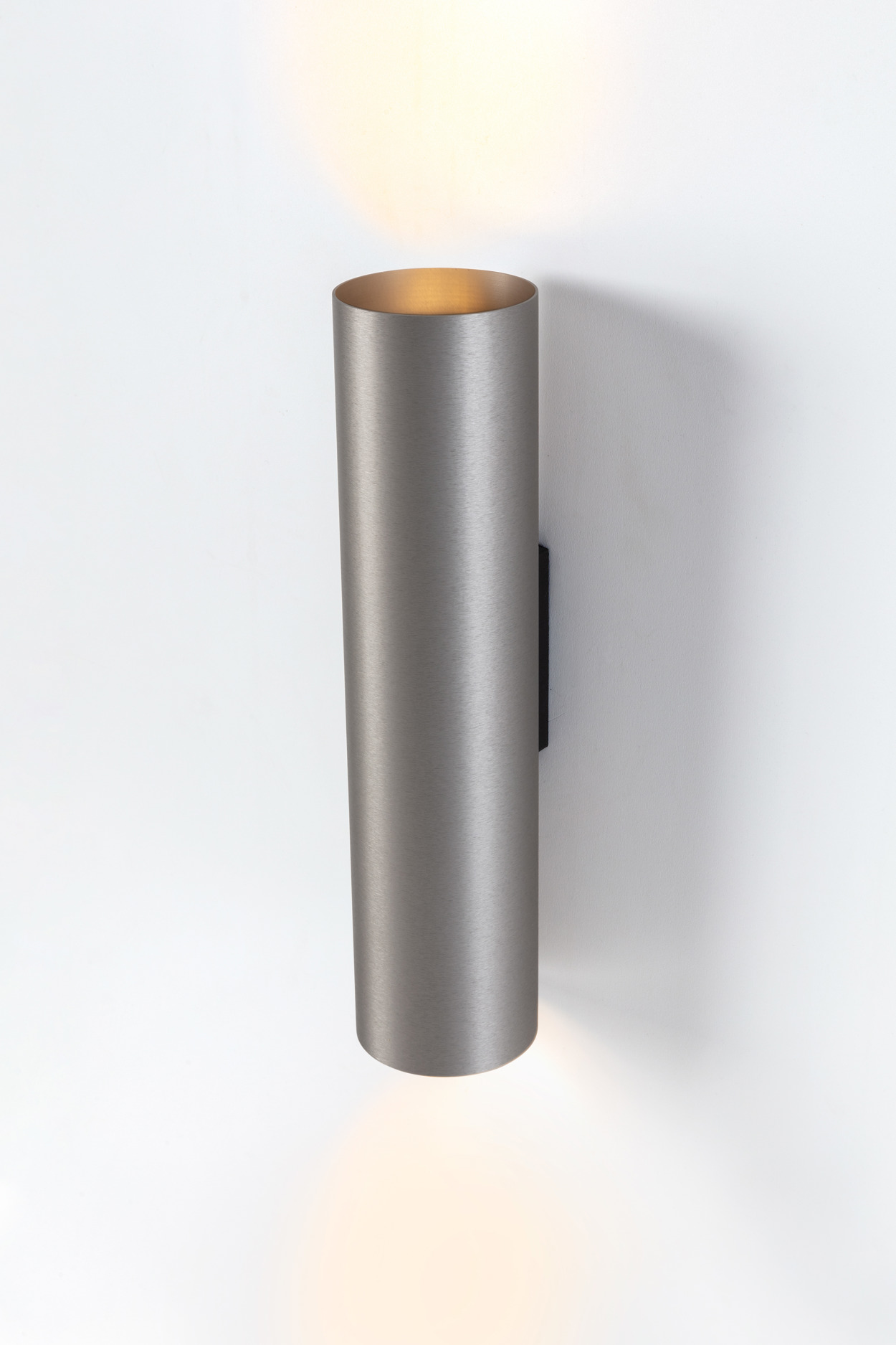 nude up down lighting silver bronze brushed anodised