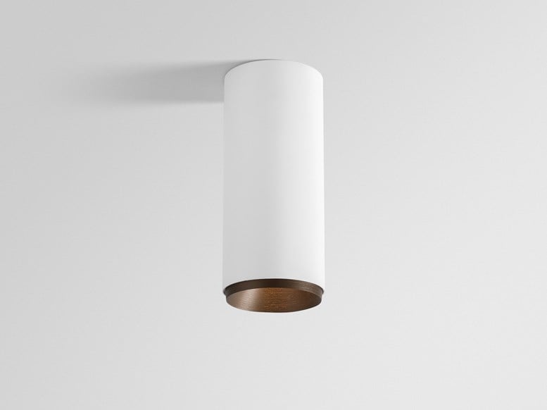 Cylinder-shaped surface-mounted luminaire