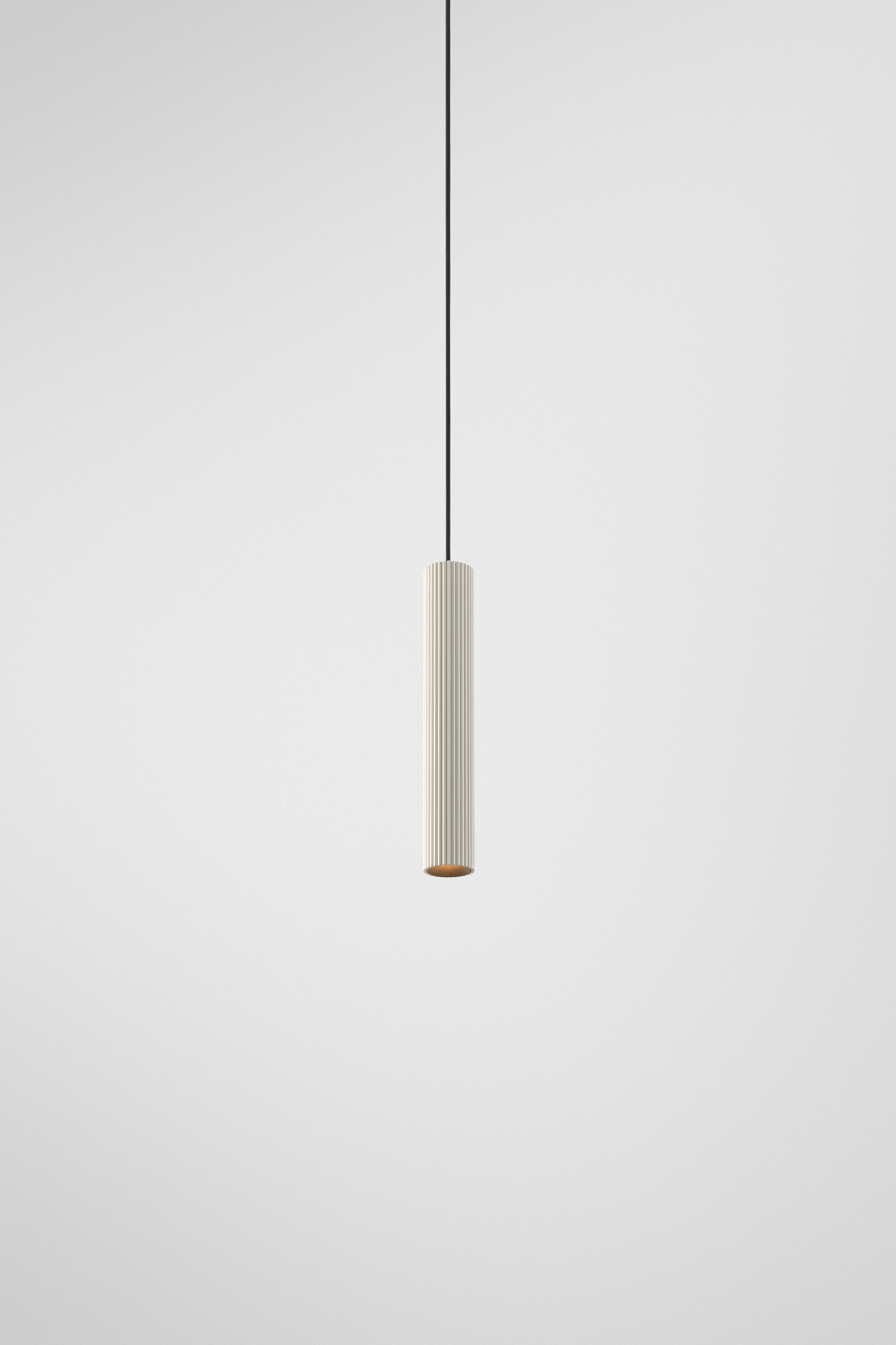 Extruded Stripped minimalist suspended lighting