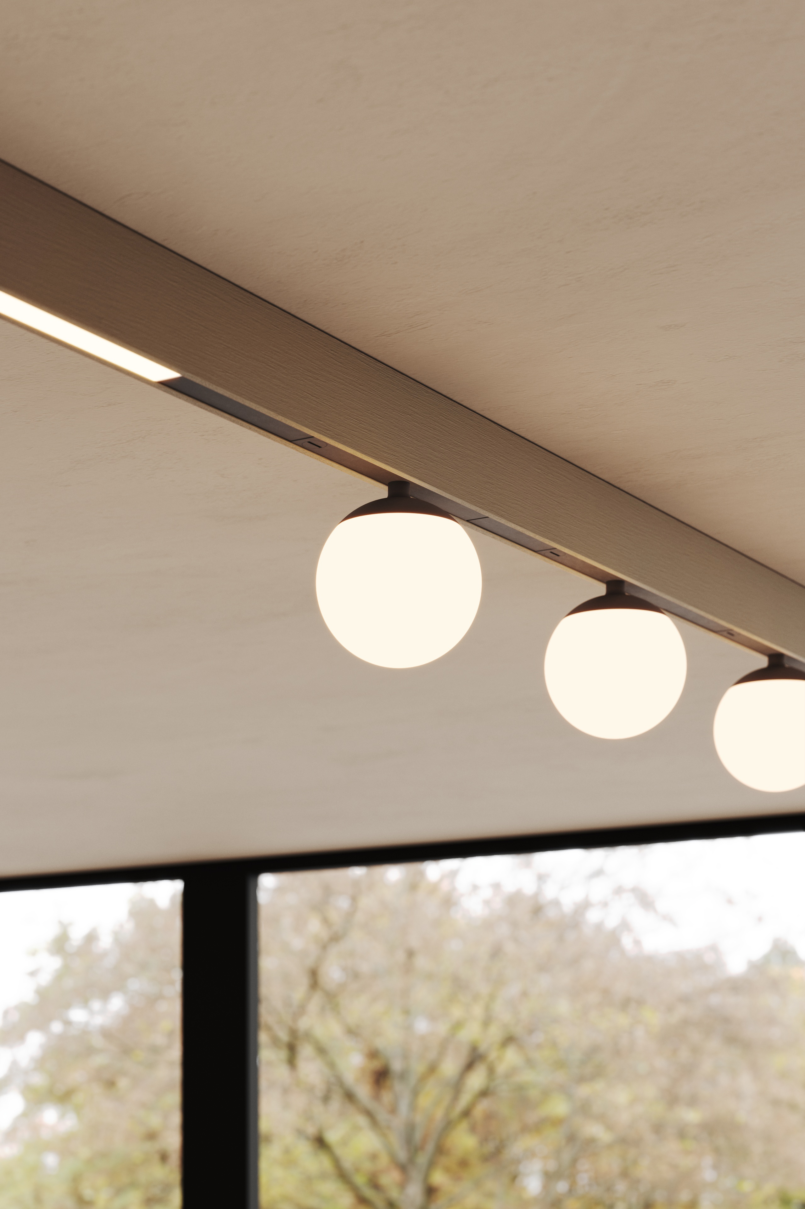 Pista Track 48V | Magnetic track lighting for wall and ceiling