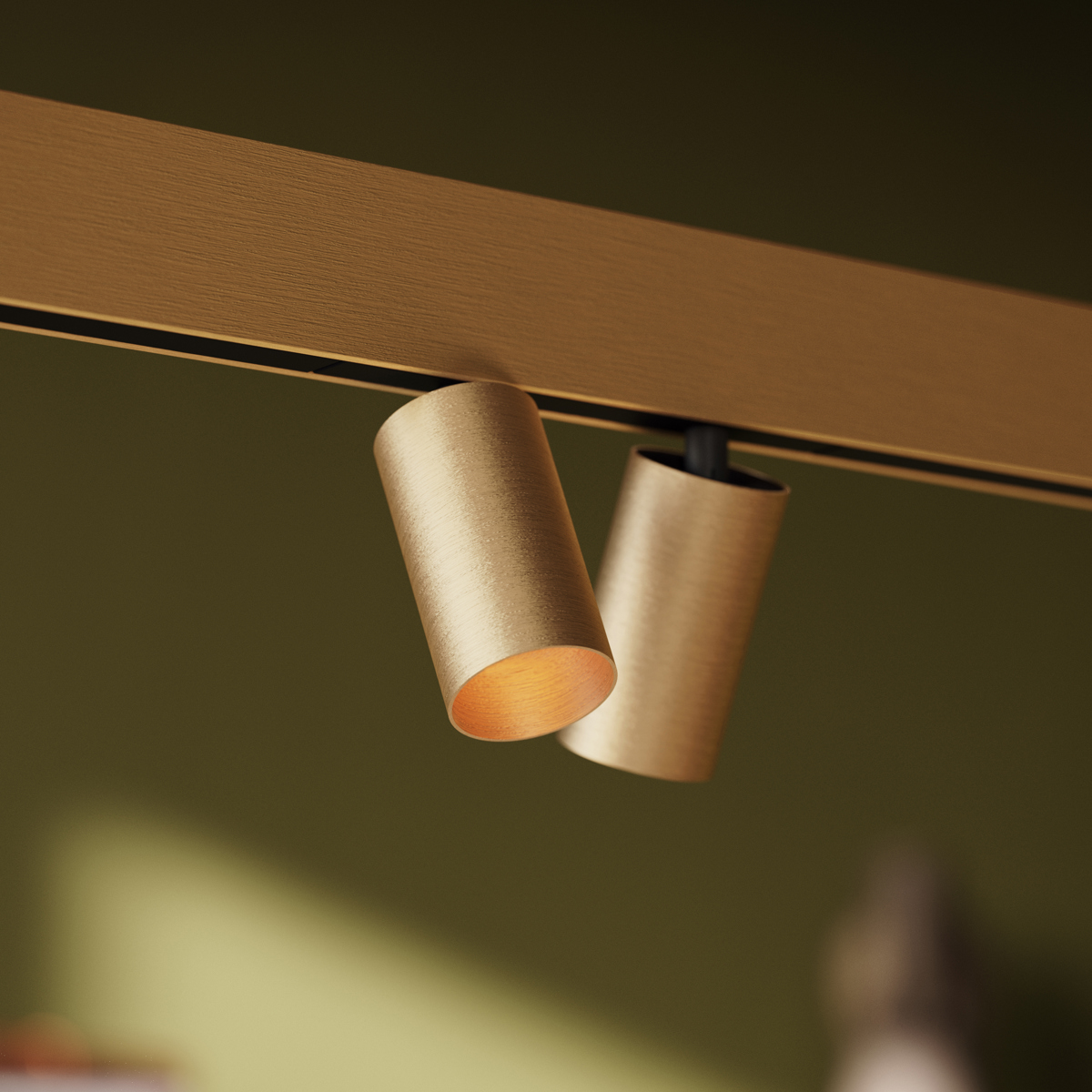 Champagne track lighting