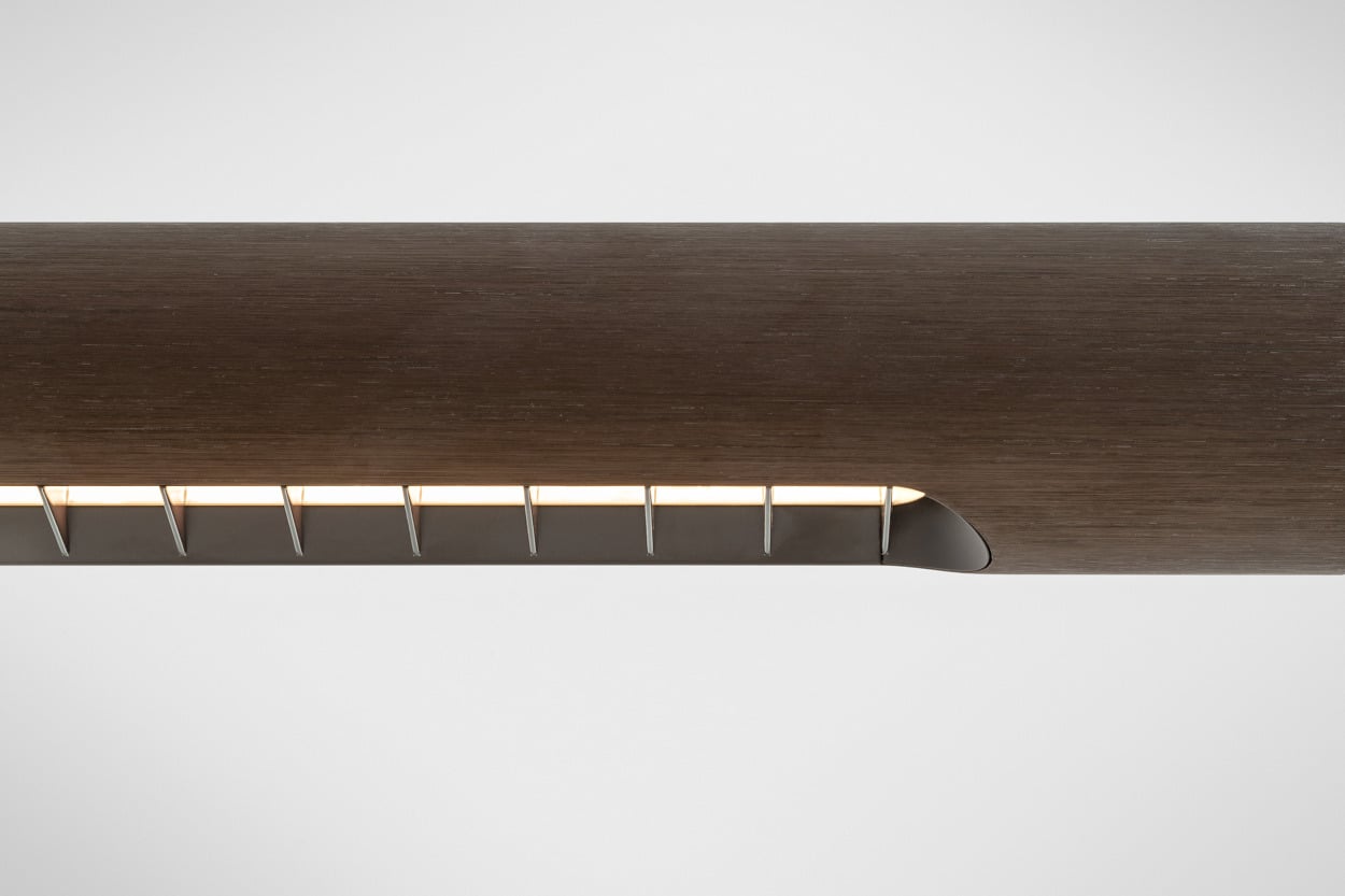 Straw linear bronze brushed anodises