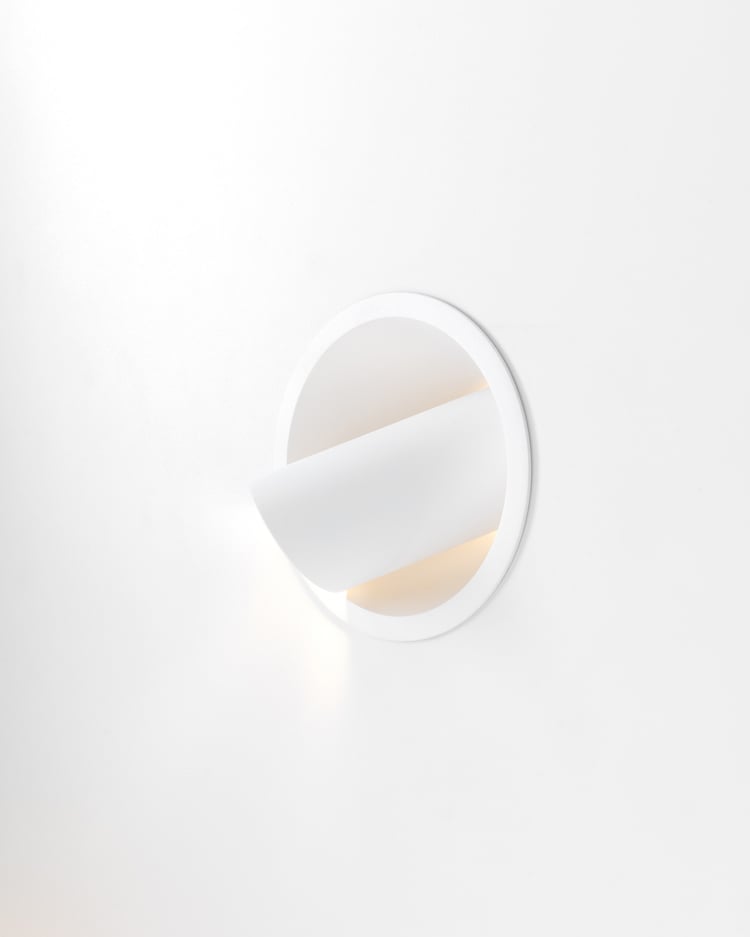 White adjustable ceiling light Hollow