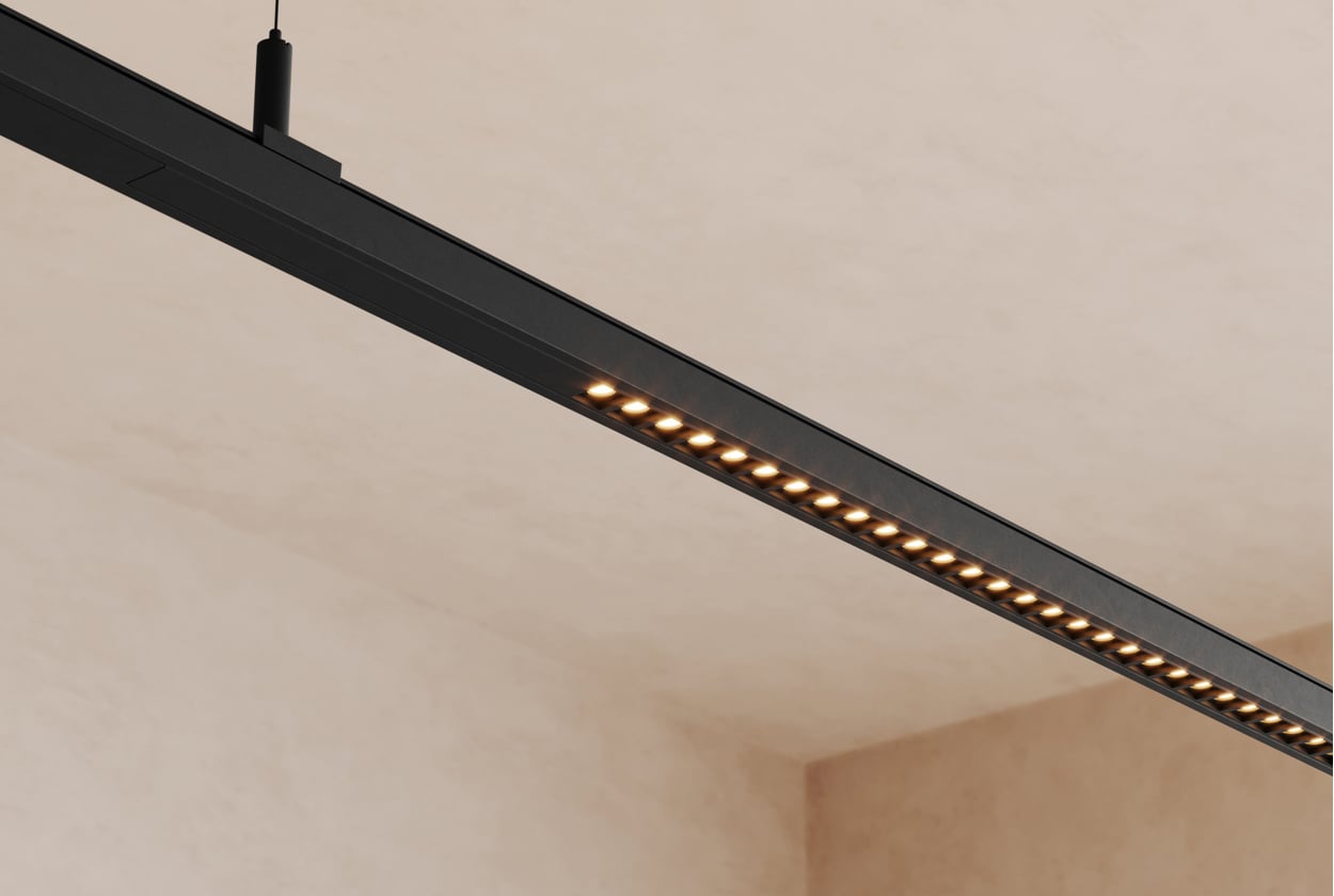 Pista Track 48V Recessed Trimless with Pista linear spots