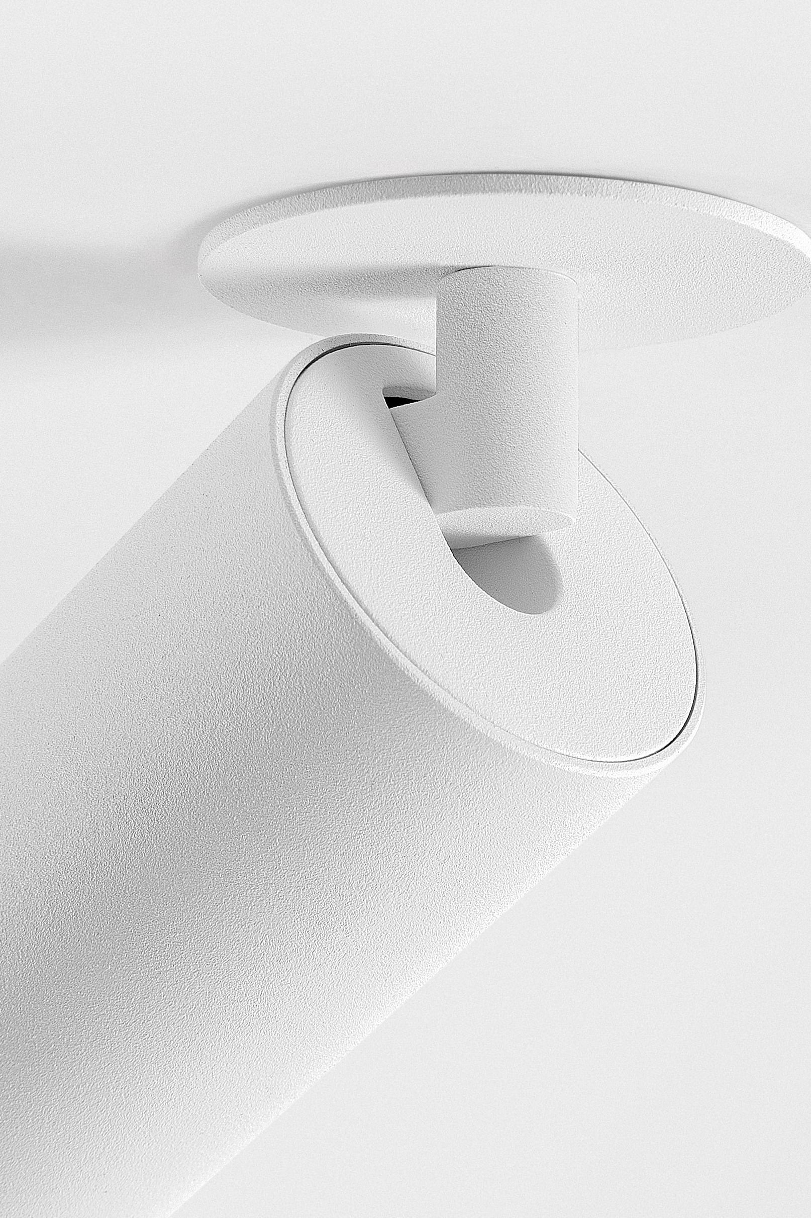 nyto semi-recessed luminaire white stucture