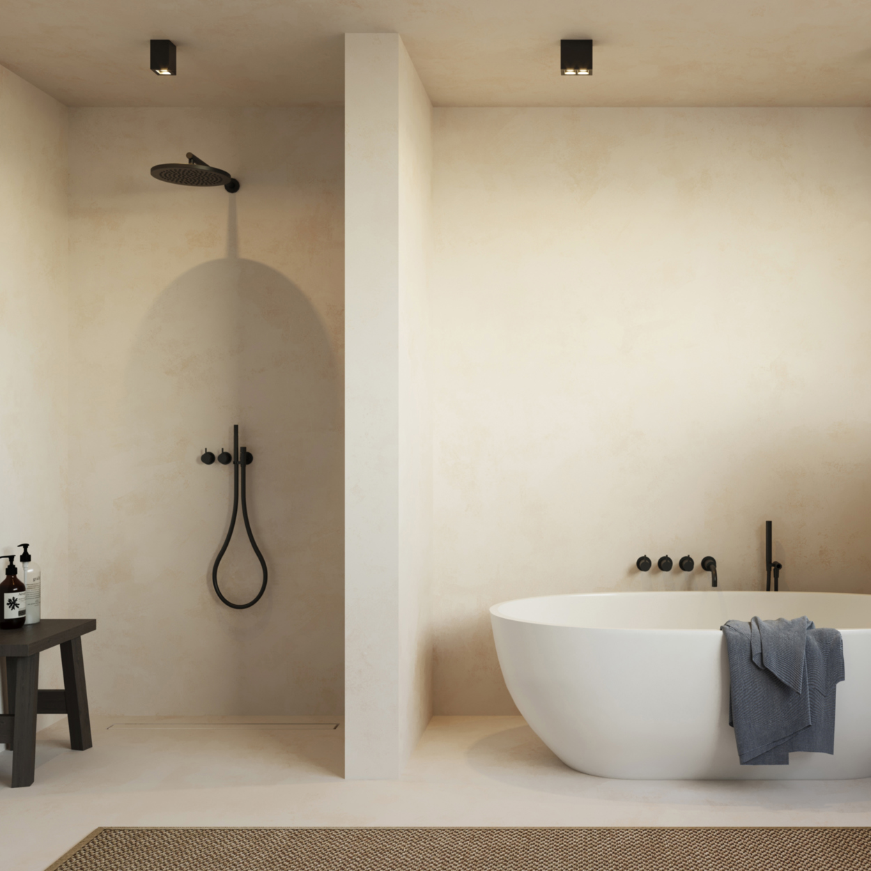 Qbini Surface Box installed in the bathroom of a private residence in Rotterdam, The Netherlands