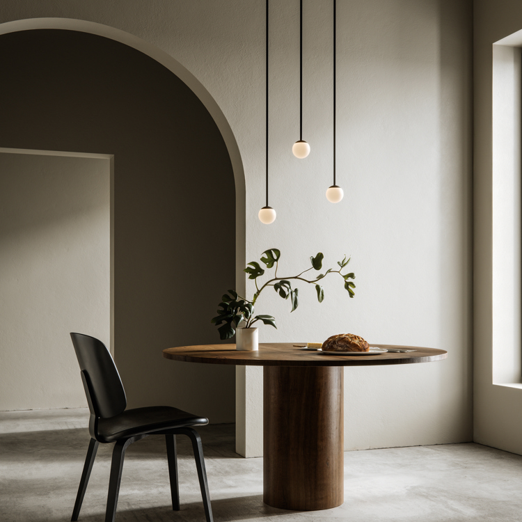 kitchen with track lighting