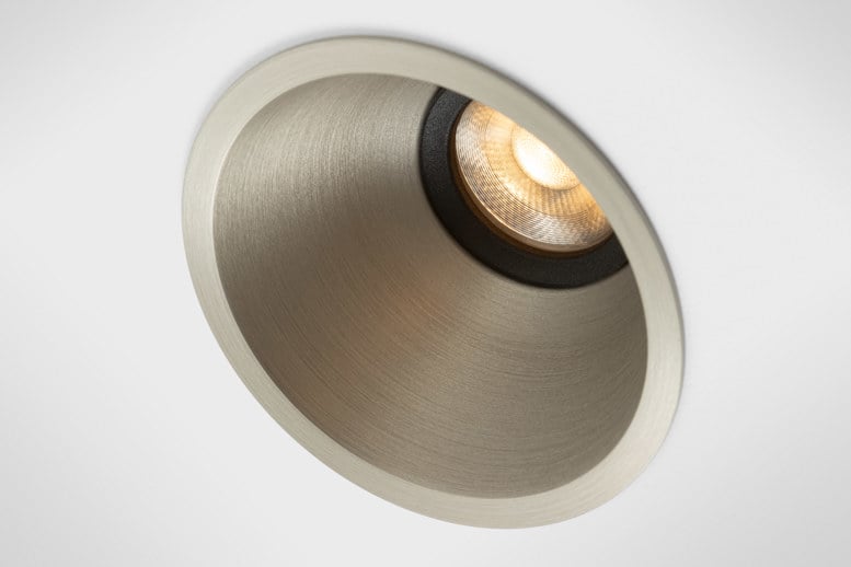 klevr recessed luminaire silver bronze brushed anodised