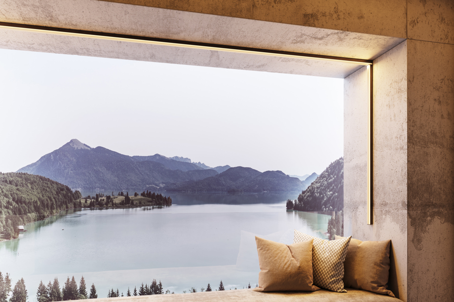 SLD25 Surface in private residence with view over the mountains