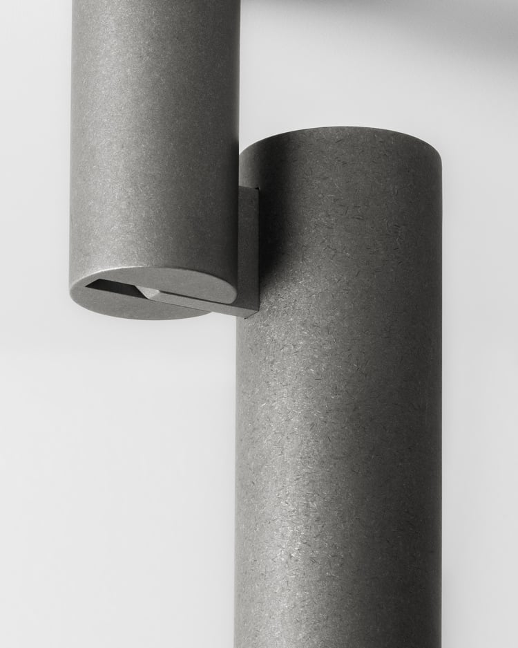 passage tube lighting aluminium tumbled