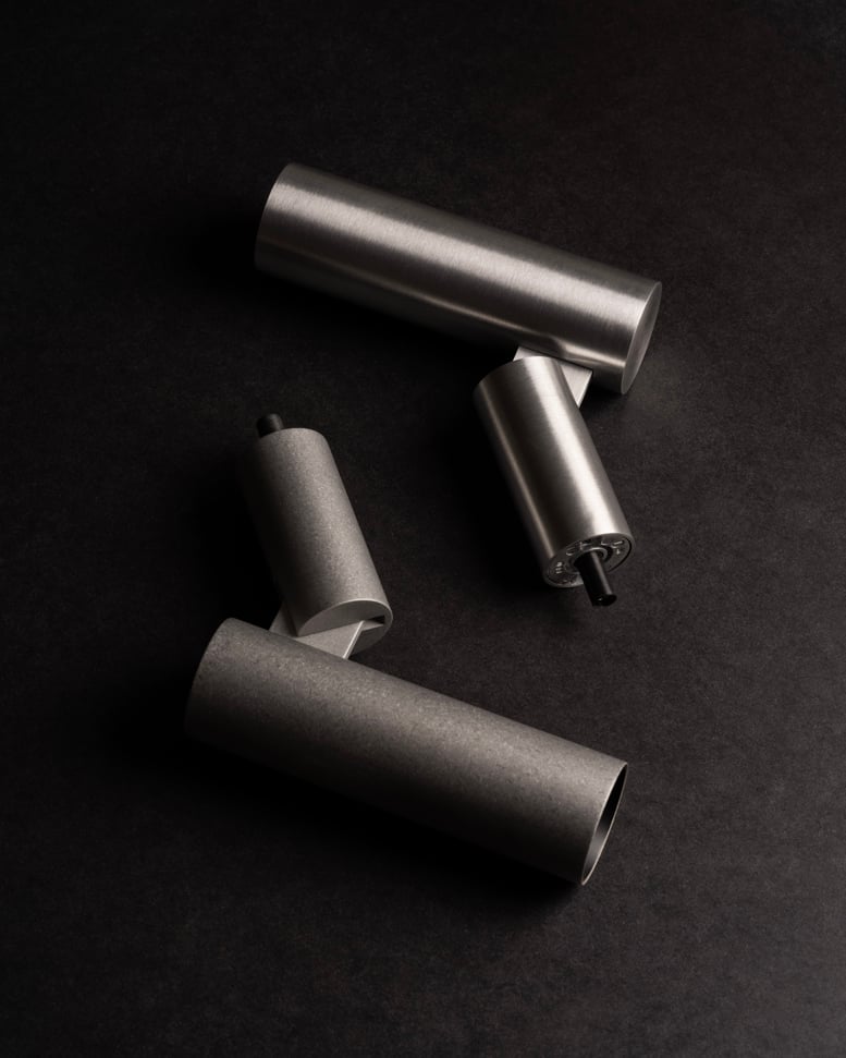 passage tube lighting aluminium finishes