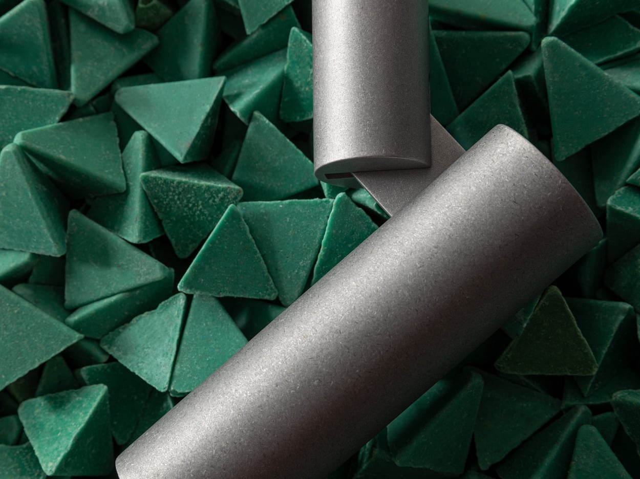 passage tube lighting aluminium tumbled tumble stones
