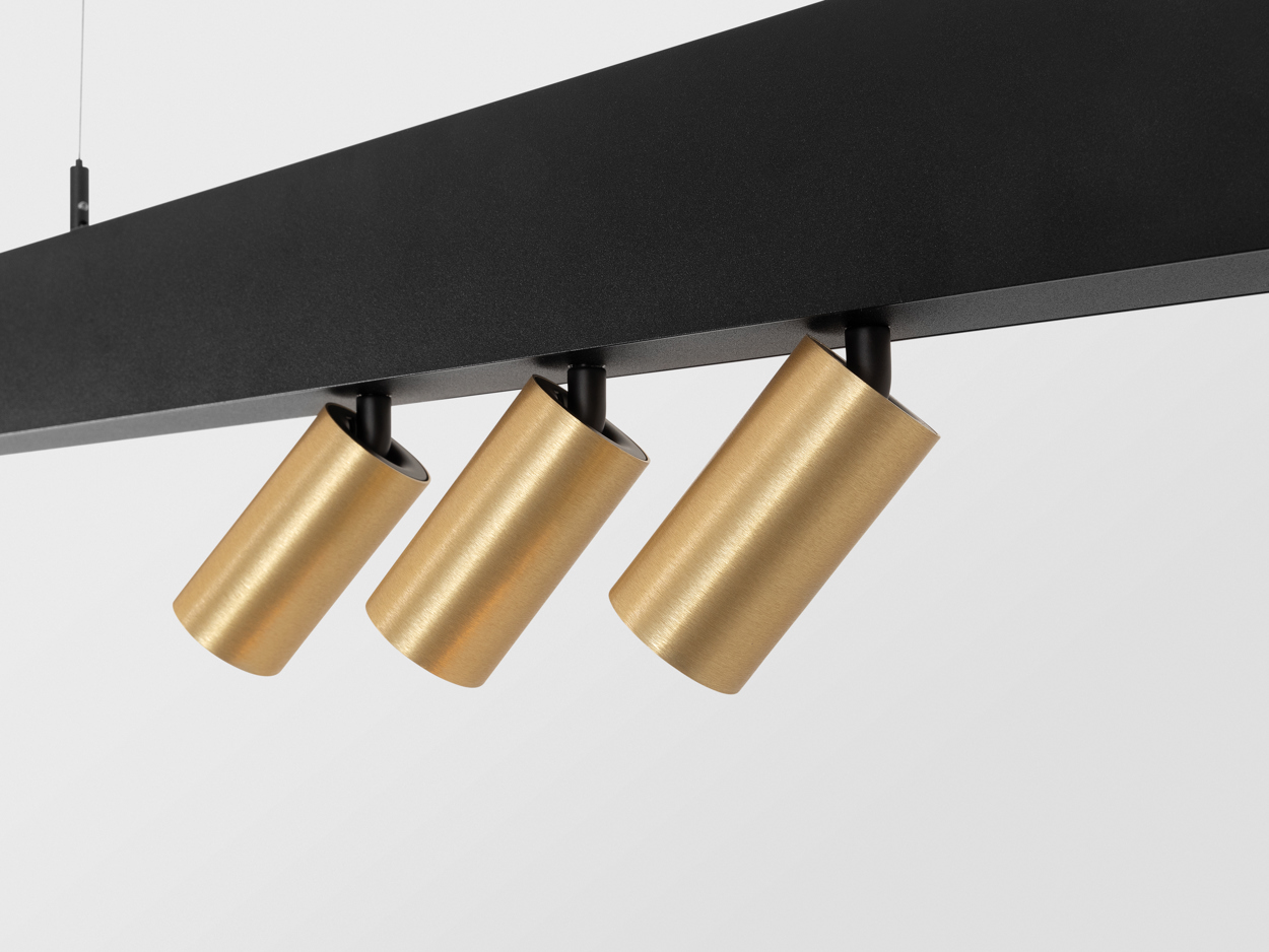 SLD50 suspended black structure minude jack champagne brushed anodised