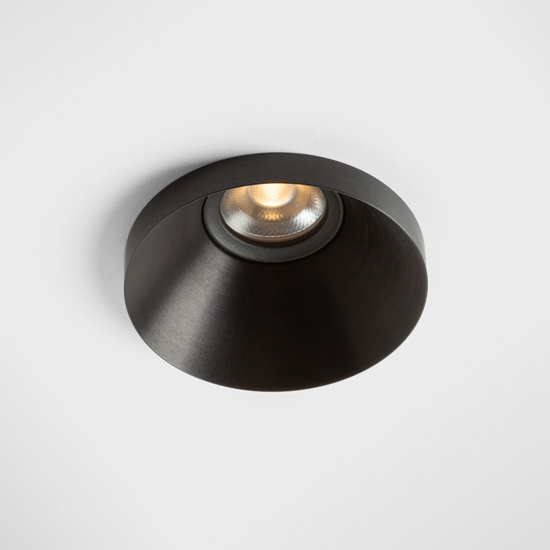 Closed up image of a Kup with Black Brushed finish