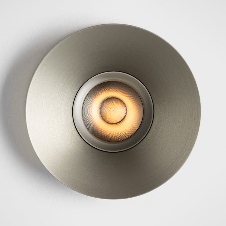 Kup Recessed silver brushed