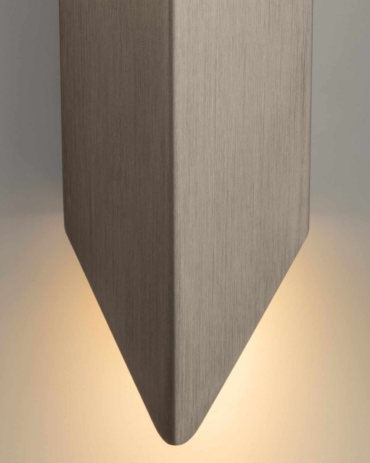 chival wall luminaire silver bronze brushed anodised
