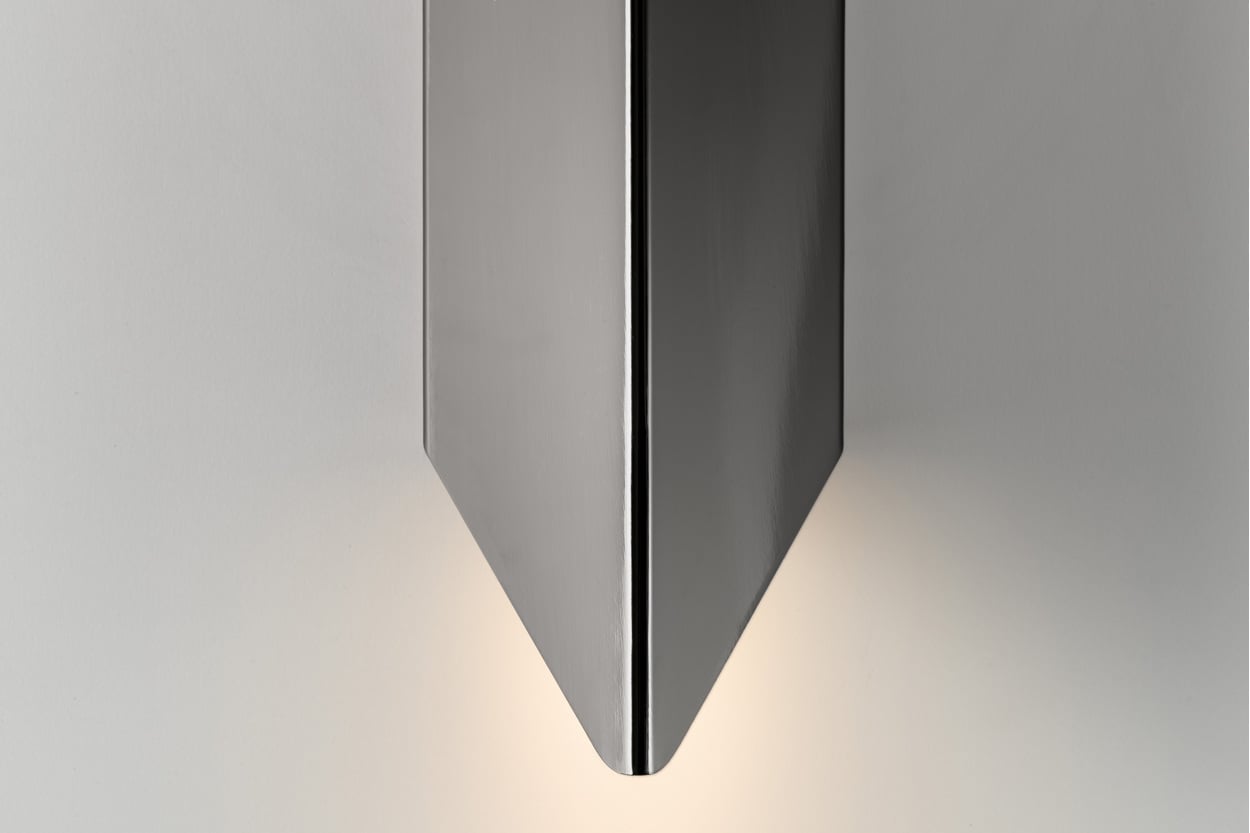 chival wall luminaire black chrome