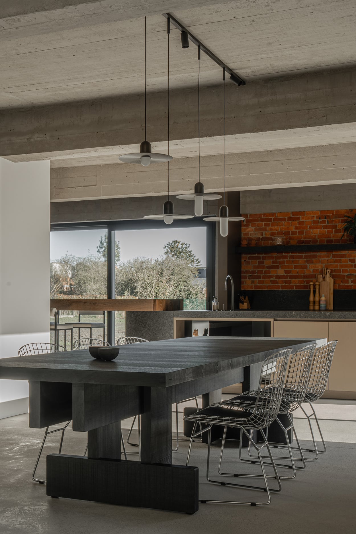 Placebo Sombrero above dining table overview in private residence