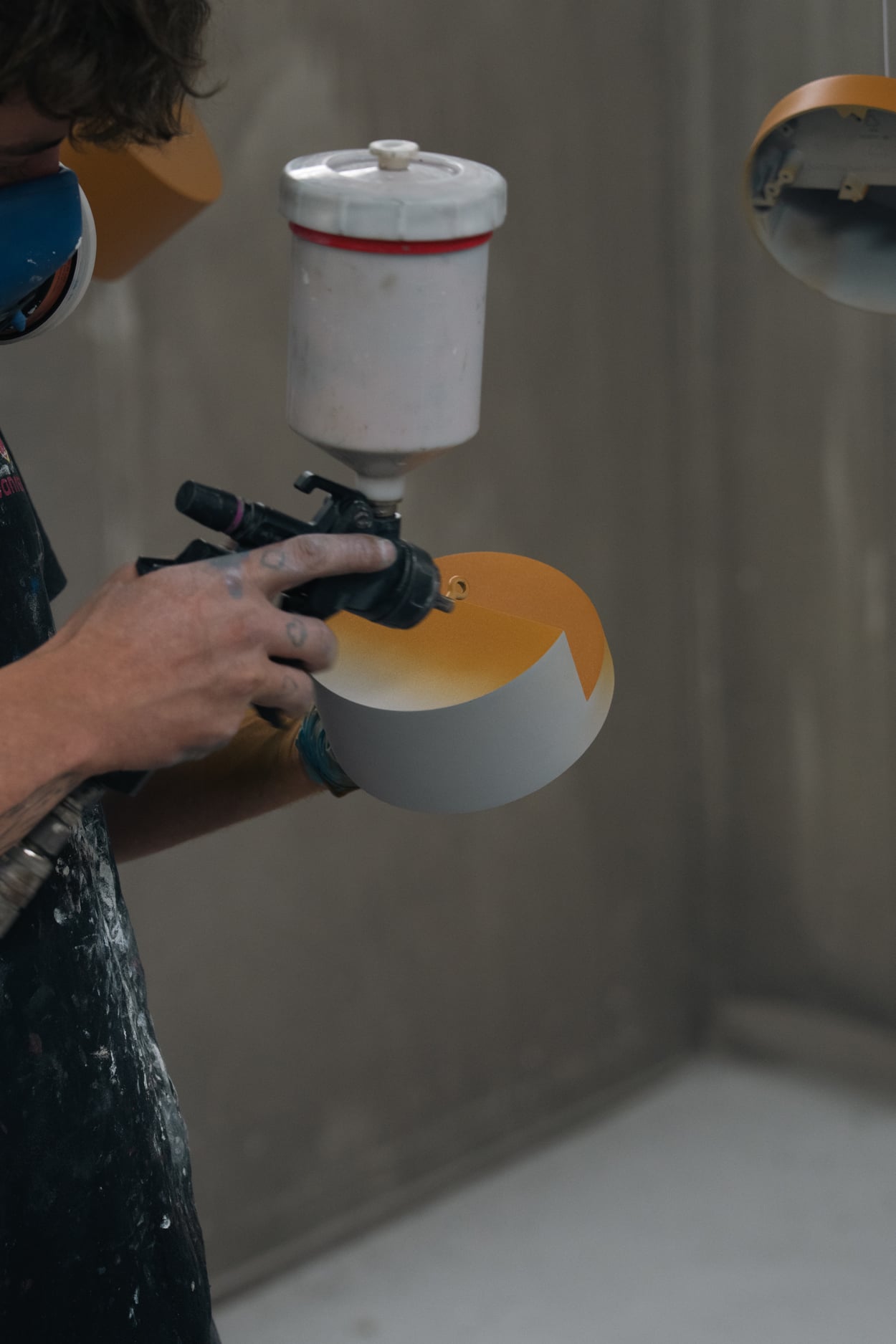 Impulse wet paint process