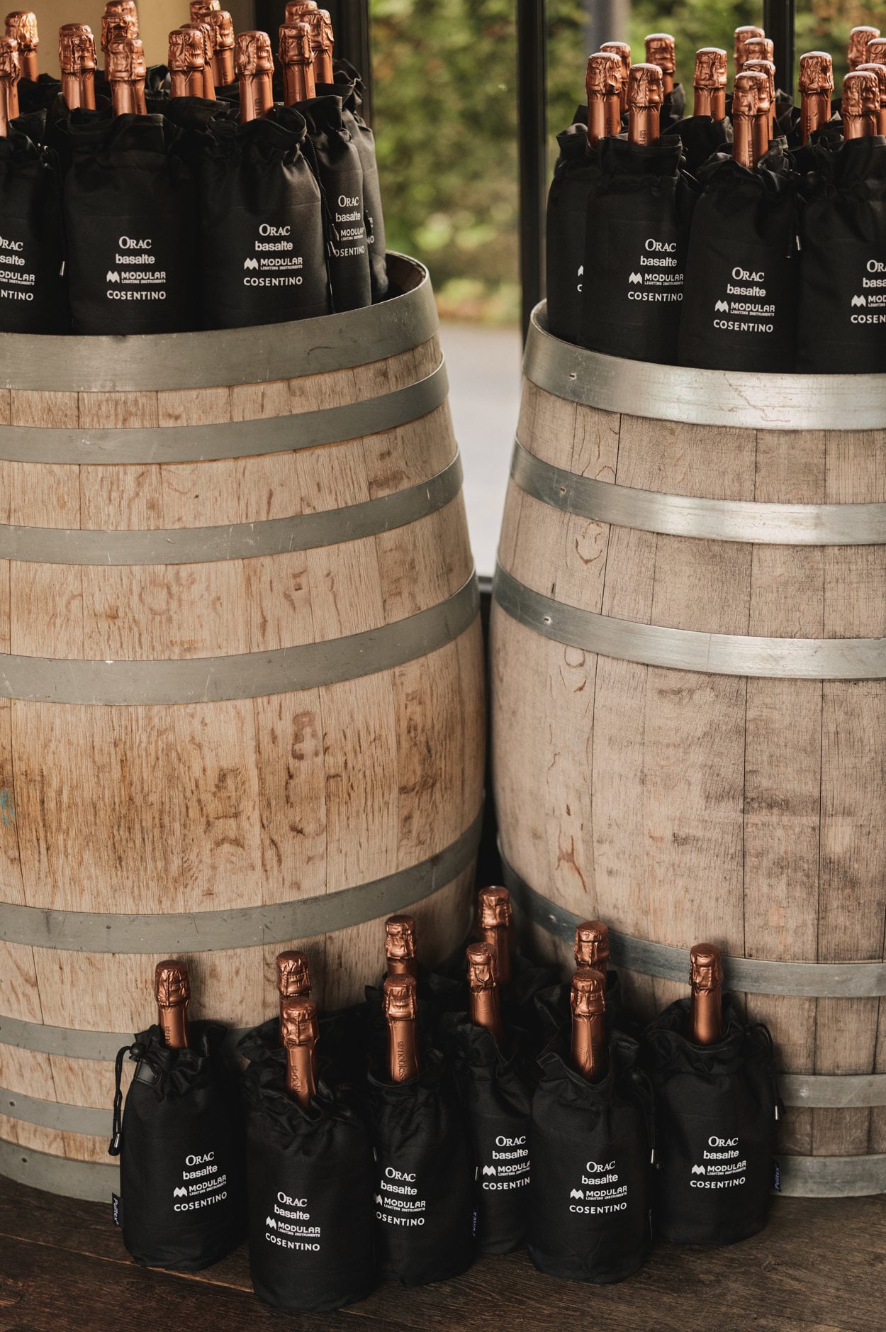 Co-event Modular, Basalte, Cosentino, Orac in a vinyard