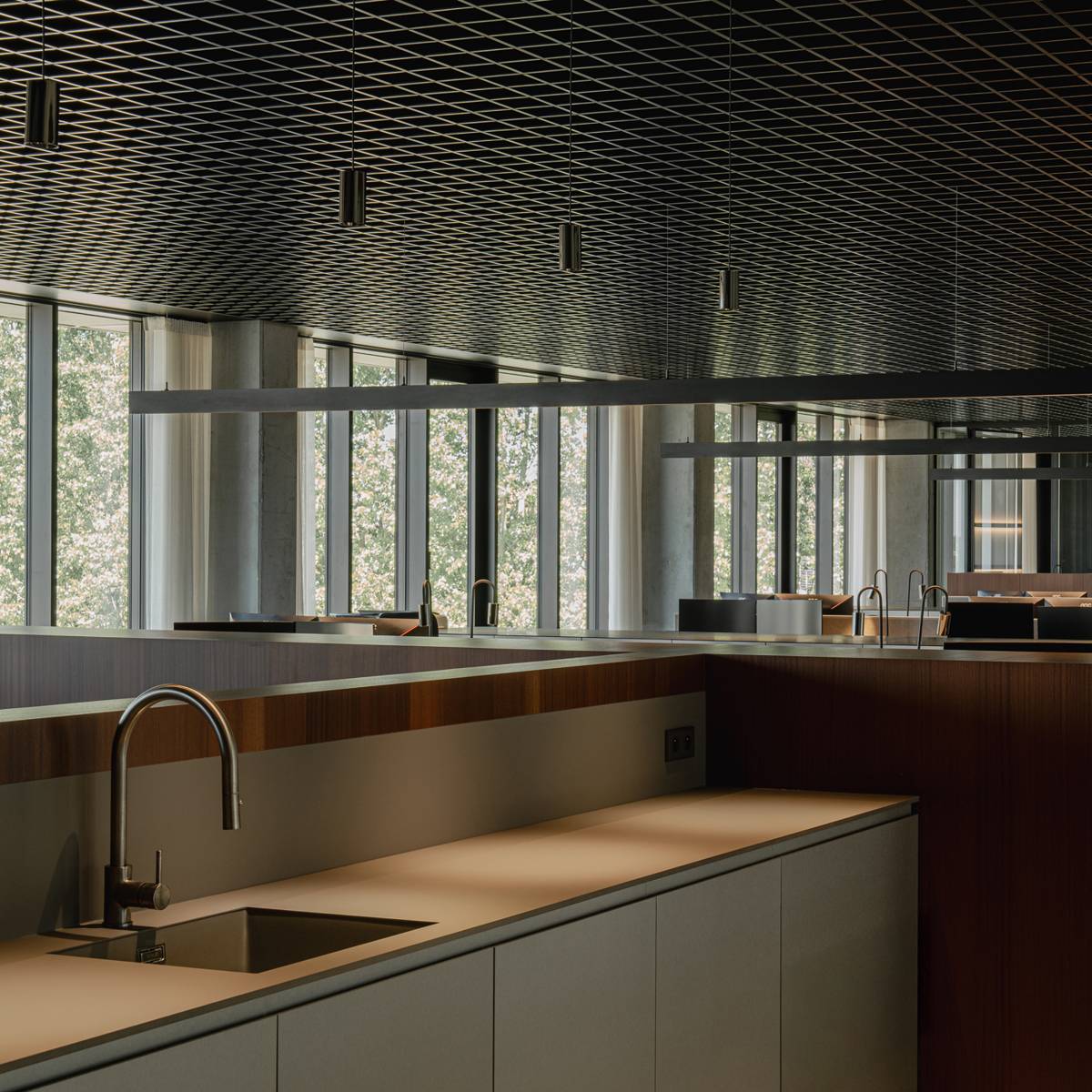SLD50 High Supended above desks in open office