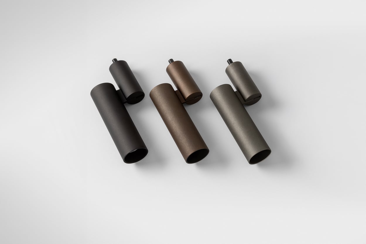 Passage overview in Cast Black Matt, Cast Bronze Matt and Cast Grey Matt
