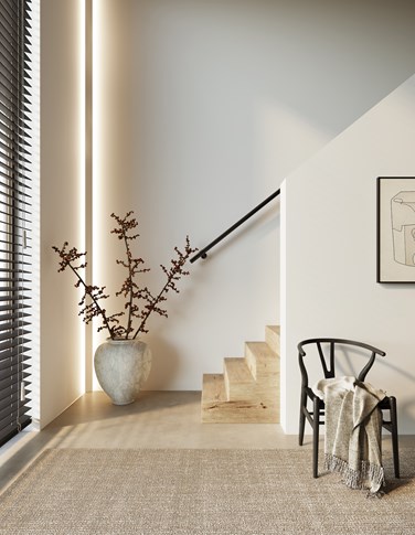 Linear wall lighting in stairways