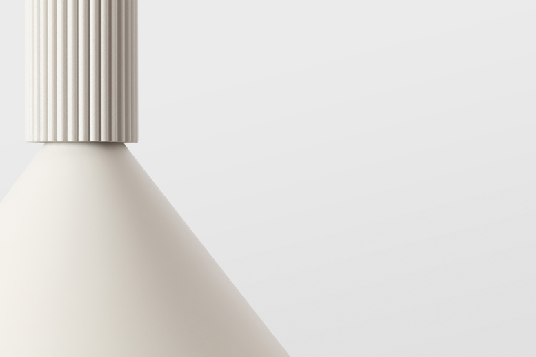 Extruded pendant white